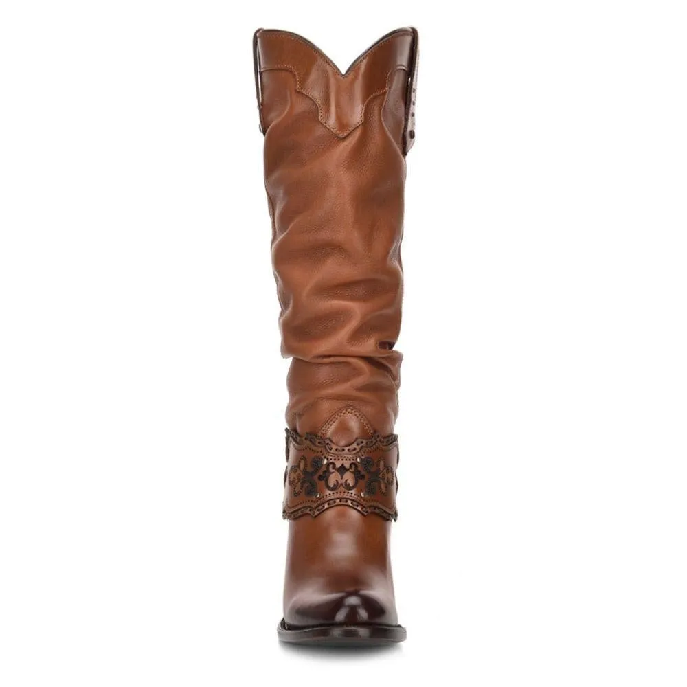 1Z01RS - Cuadra golden casual fashion cowboy leather boots for women