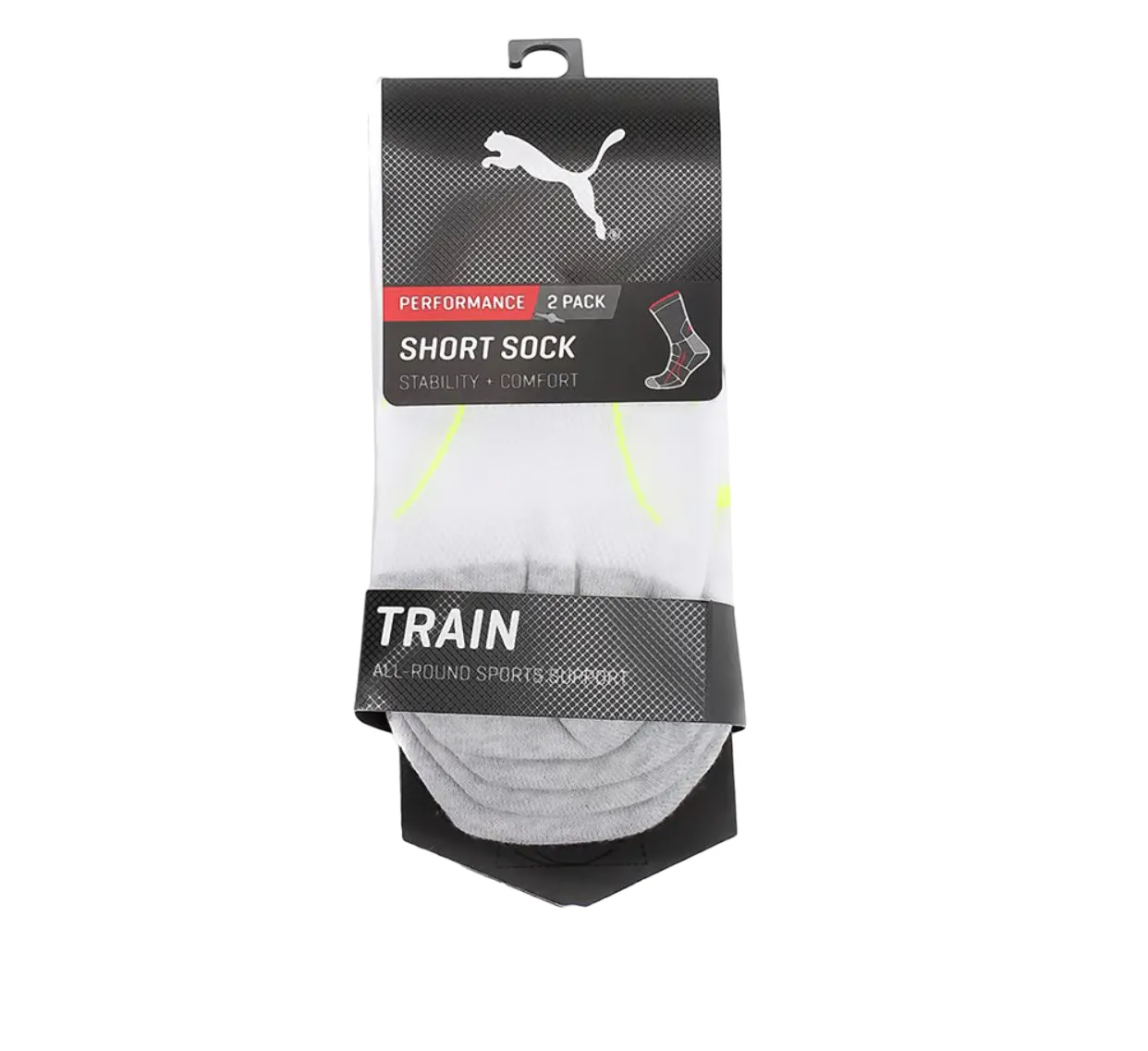 20 X Unisex Puma Performance Training Quarter Crew White Socks