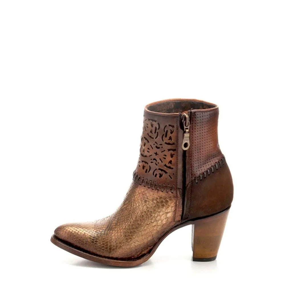 3F13PH - Cuadra cooper western cowgirl  python ankle boots for women