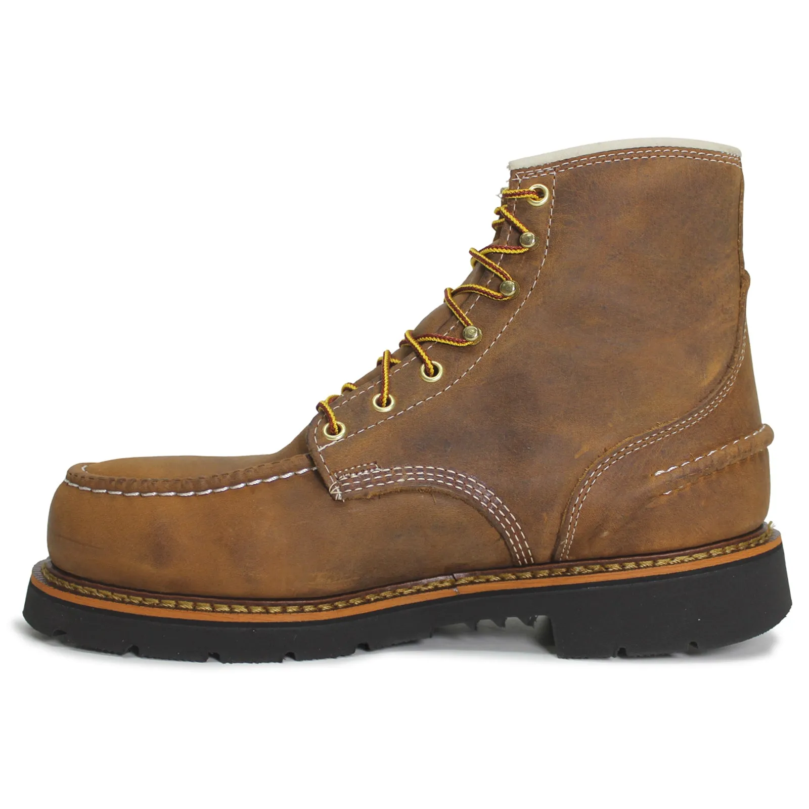 6 Inch 1957 Moc Toe Safety Full Grain Leather Men's Work Boots