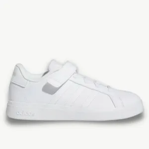 adidas Grand Court Elastic Lace and Top Strap Kids Sneakers