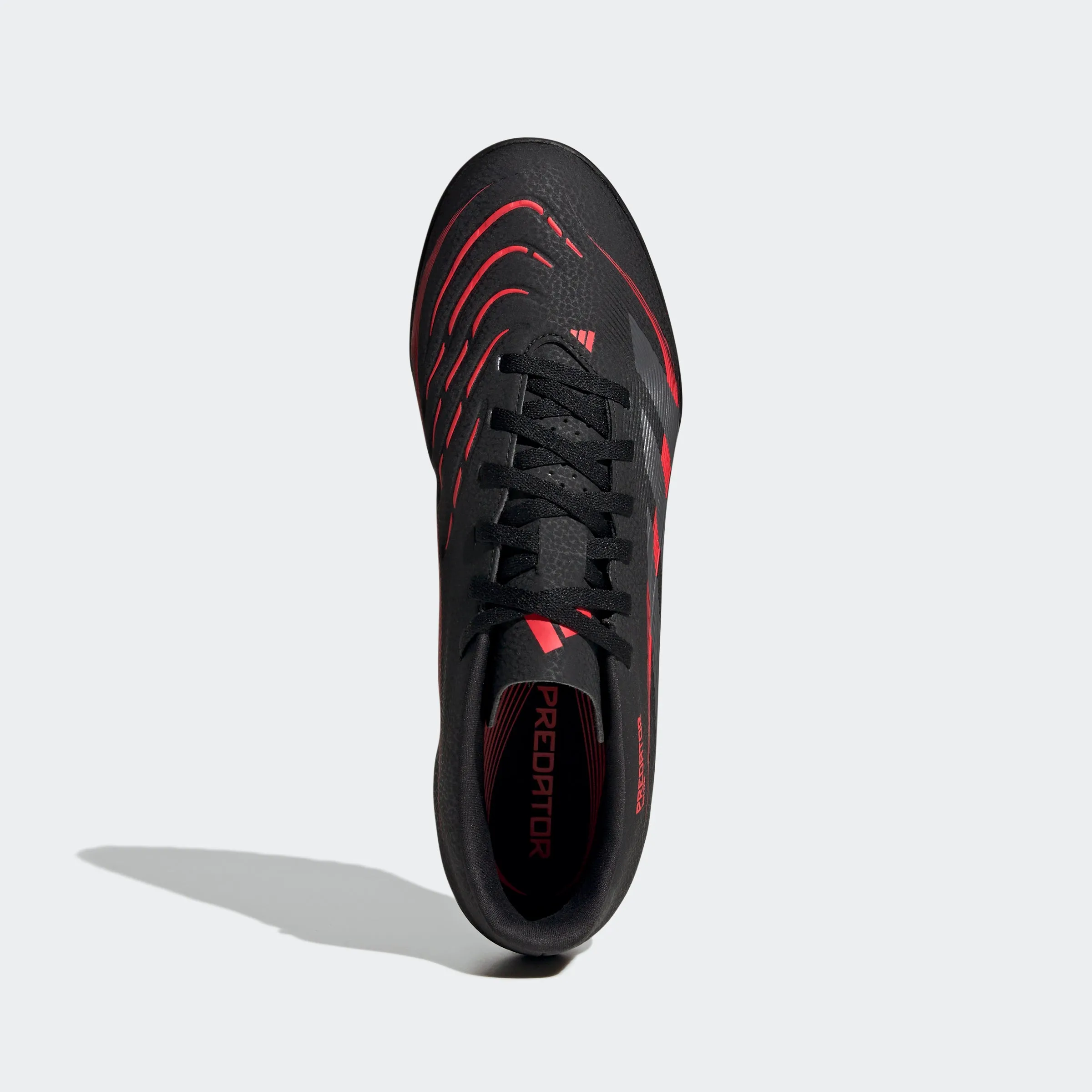 adidas PREDATOR CLUB Artificial Turf Soccer Shoes | Core Black-Grey Four-Lucid Red | Men's