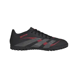 adidas PREDATOR CLUB Artificial Turf Soccer Shoes | Core Black-Grey Four-Lucid Red | Men's