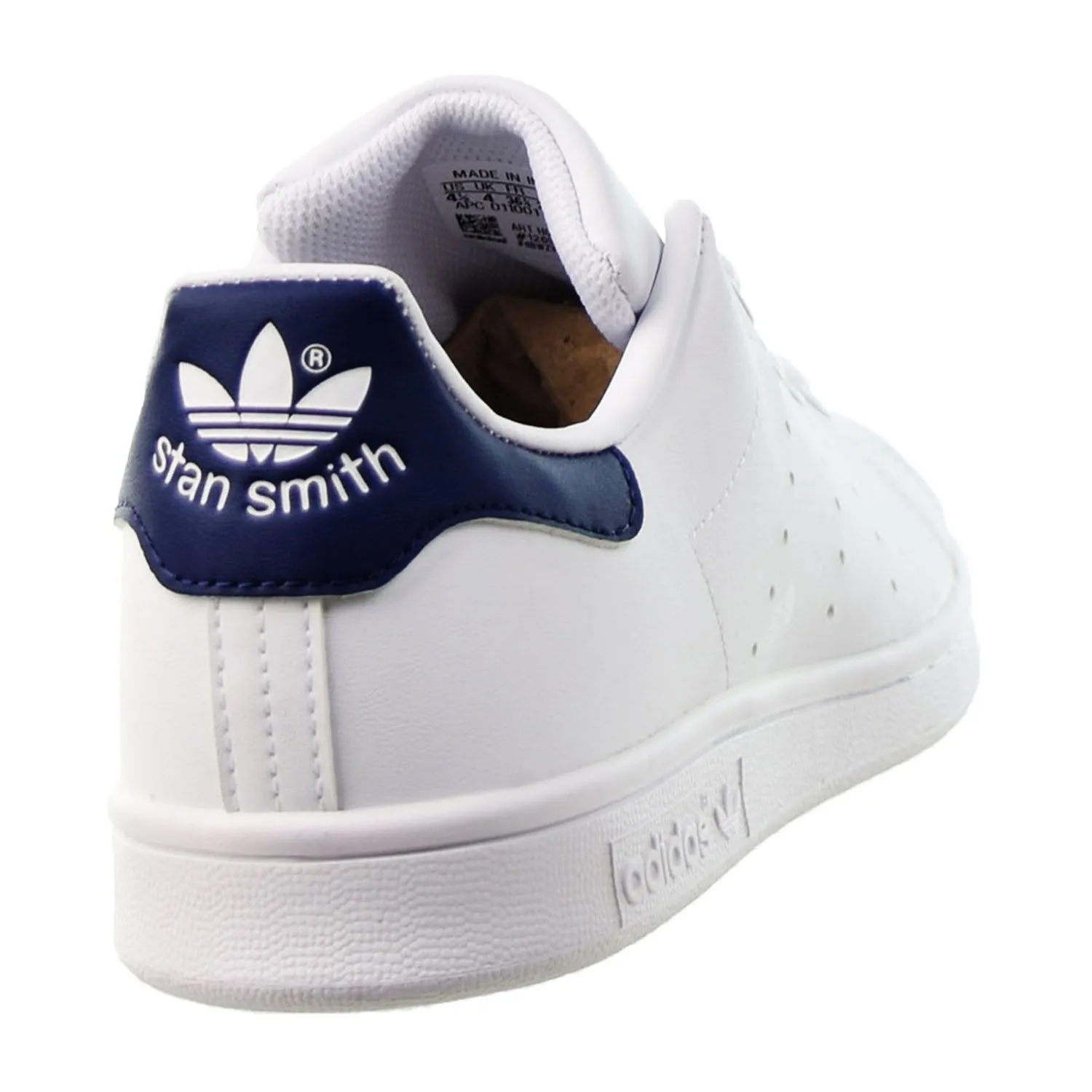 Adidas Stan Smith J Big Kids' Shoes Cloud White-Cloud White-Dark Blue