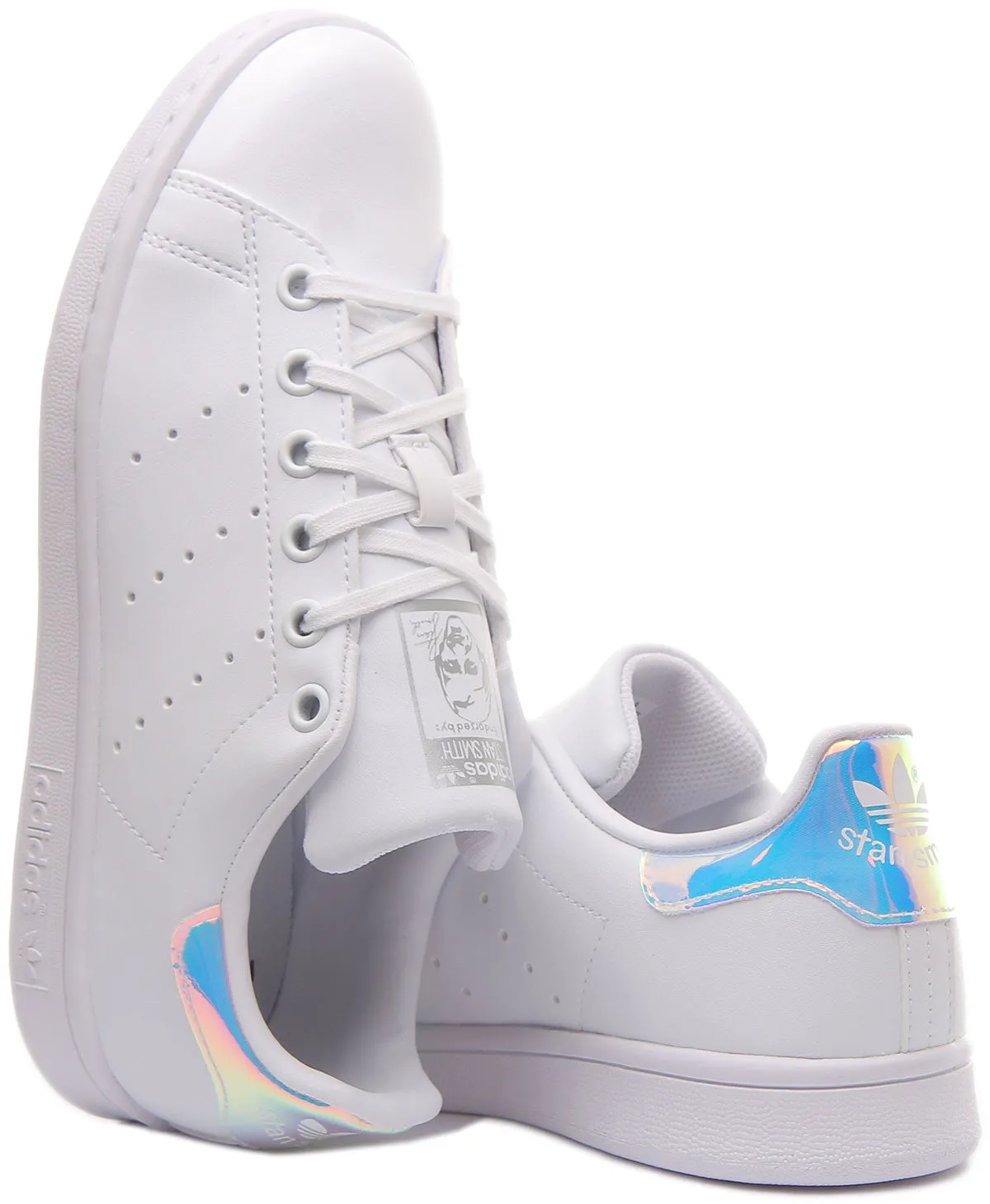 Adidas Stan Smith J In White Multi For Junior