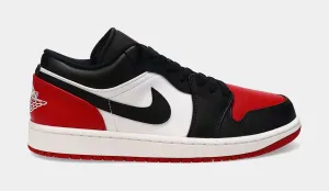 Air Jordan 1 Retro Low Bred Toe Mens Lifestyle Shoes (Black/Red) Free Shipping