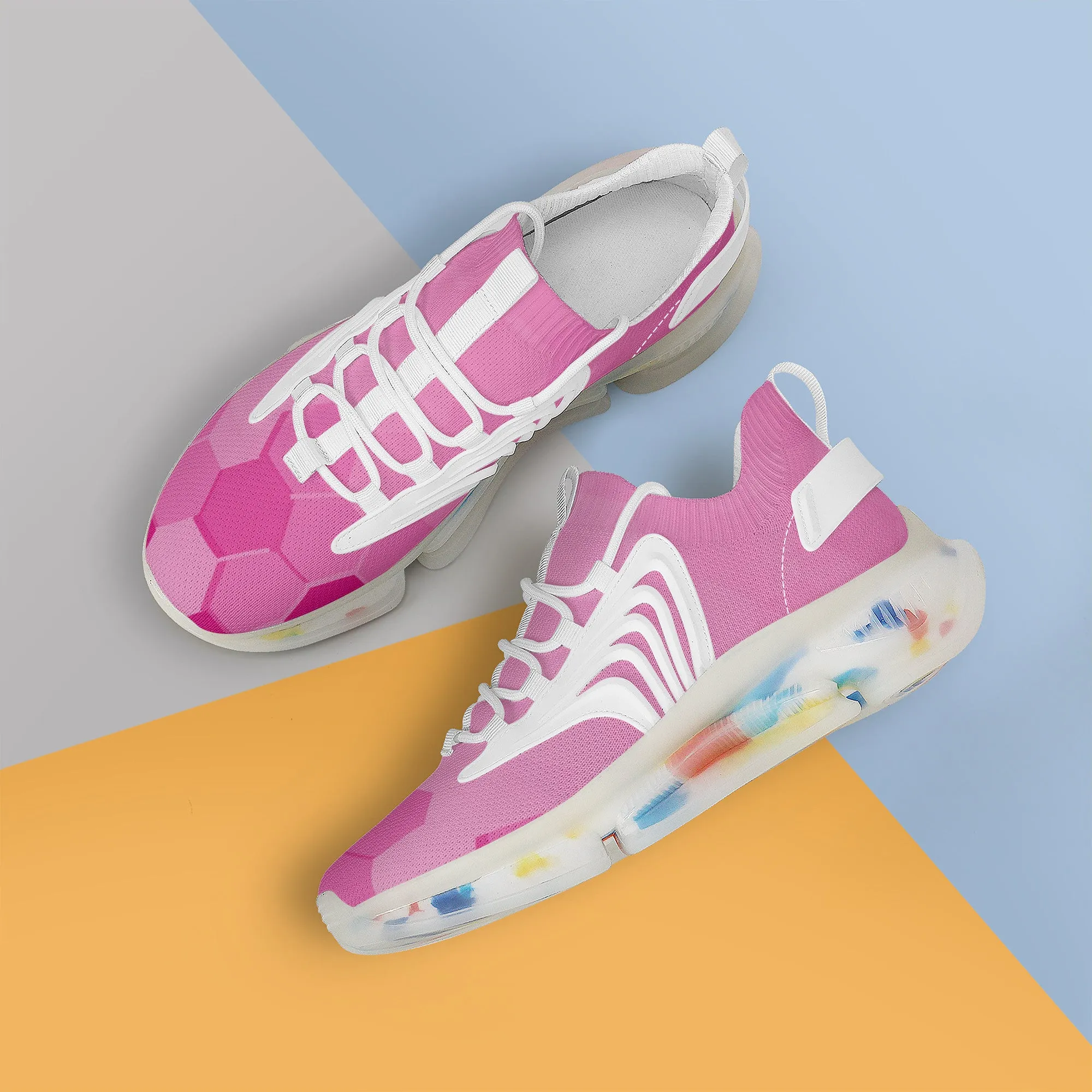 Air Max React Sneakers - White/Pink