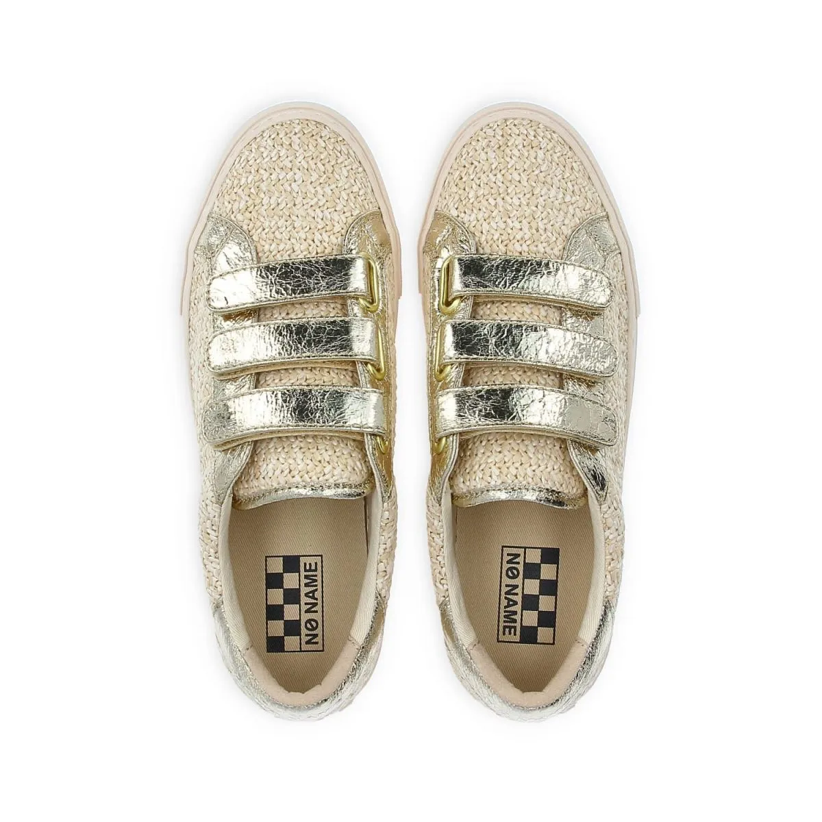 Arcade Straps Rattan Gold Sneakers