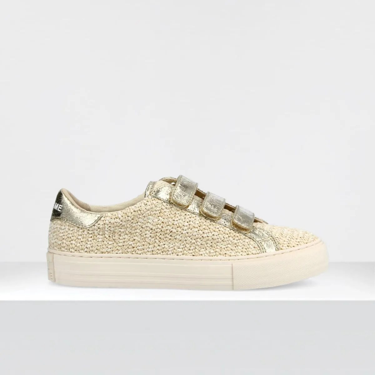 Arcade Straps Rattan Gold Sneakers