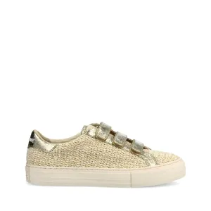 Arcade Straps Rattan Gold Sneakers