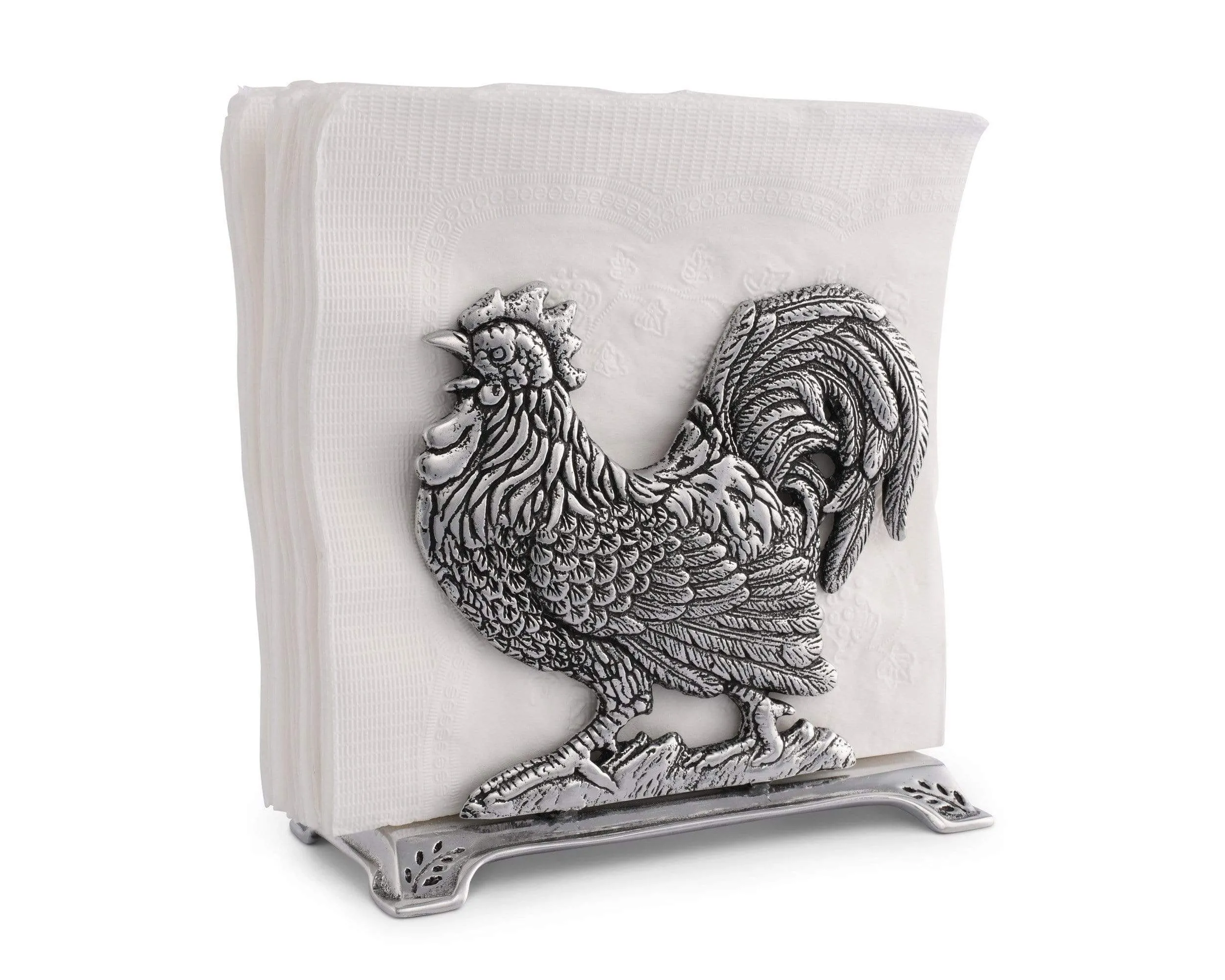 Arthur Court Rooster Napkin Holder