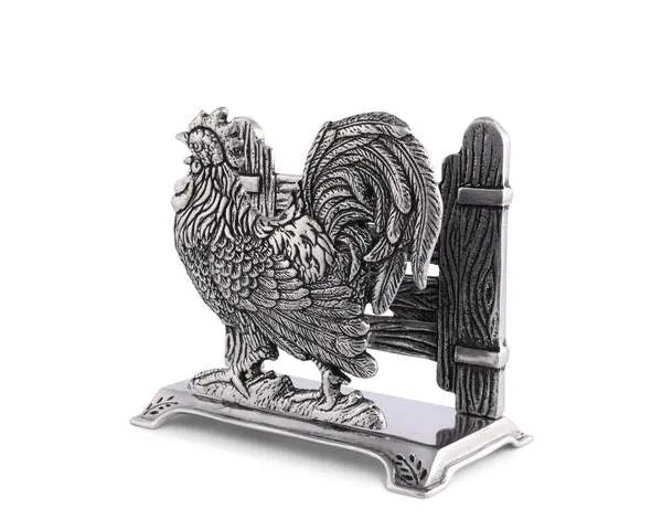 Arthur Court Rooster Napkin Holder