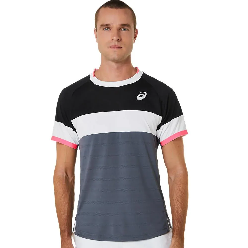 Asics Men's Match Short Sleeve Crew - Performance Black