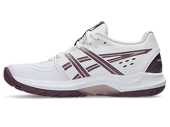 Asics Power Break FF White/Dusty Mauve Court Shoe