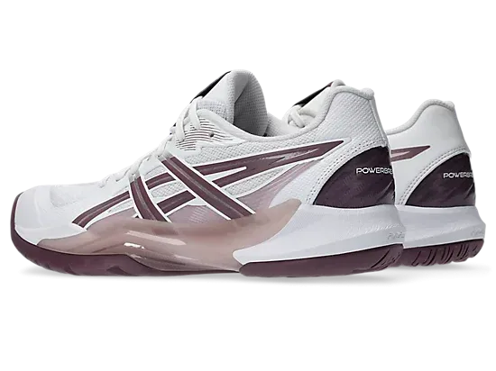 Asics Power Break FF White/Dusty Mauve Court Shoe