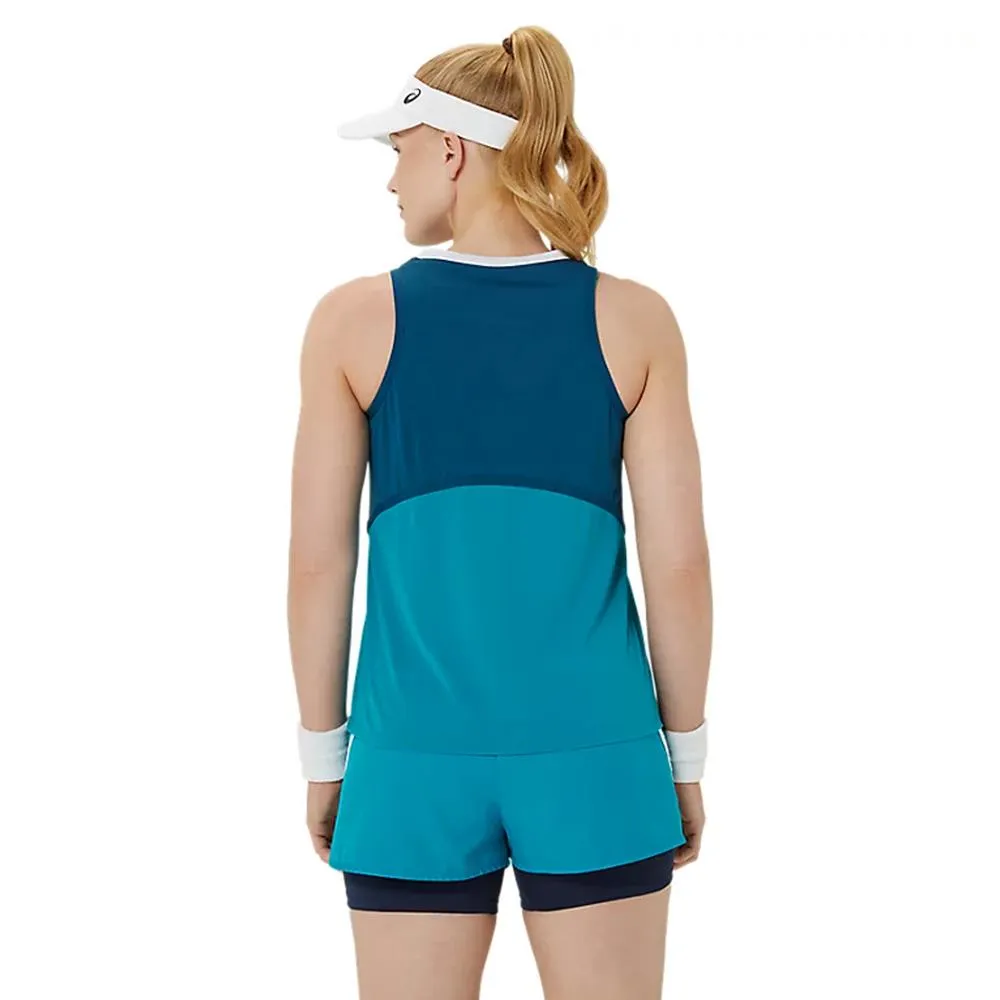 Asics Women's Match Actibreeze Tank - Teal Blue