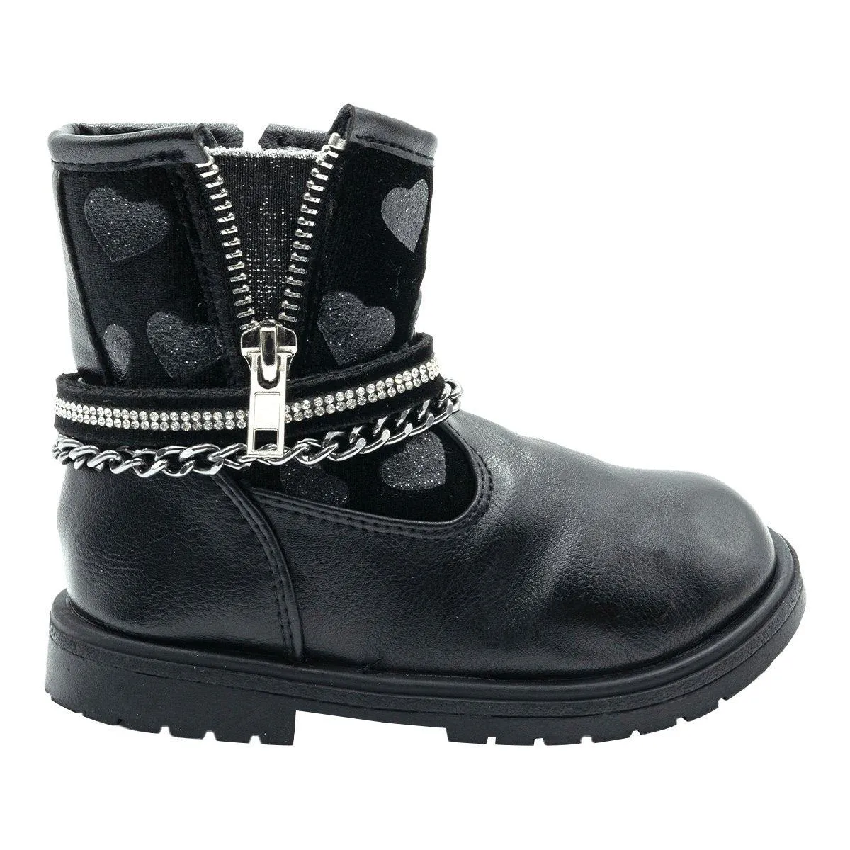 Balducci Vera Pelle Ankle Boots Leather Black Colour For Kids