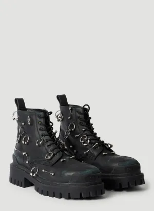 Balenciaga Strike 20mm Pierced Boots