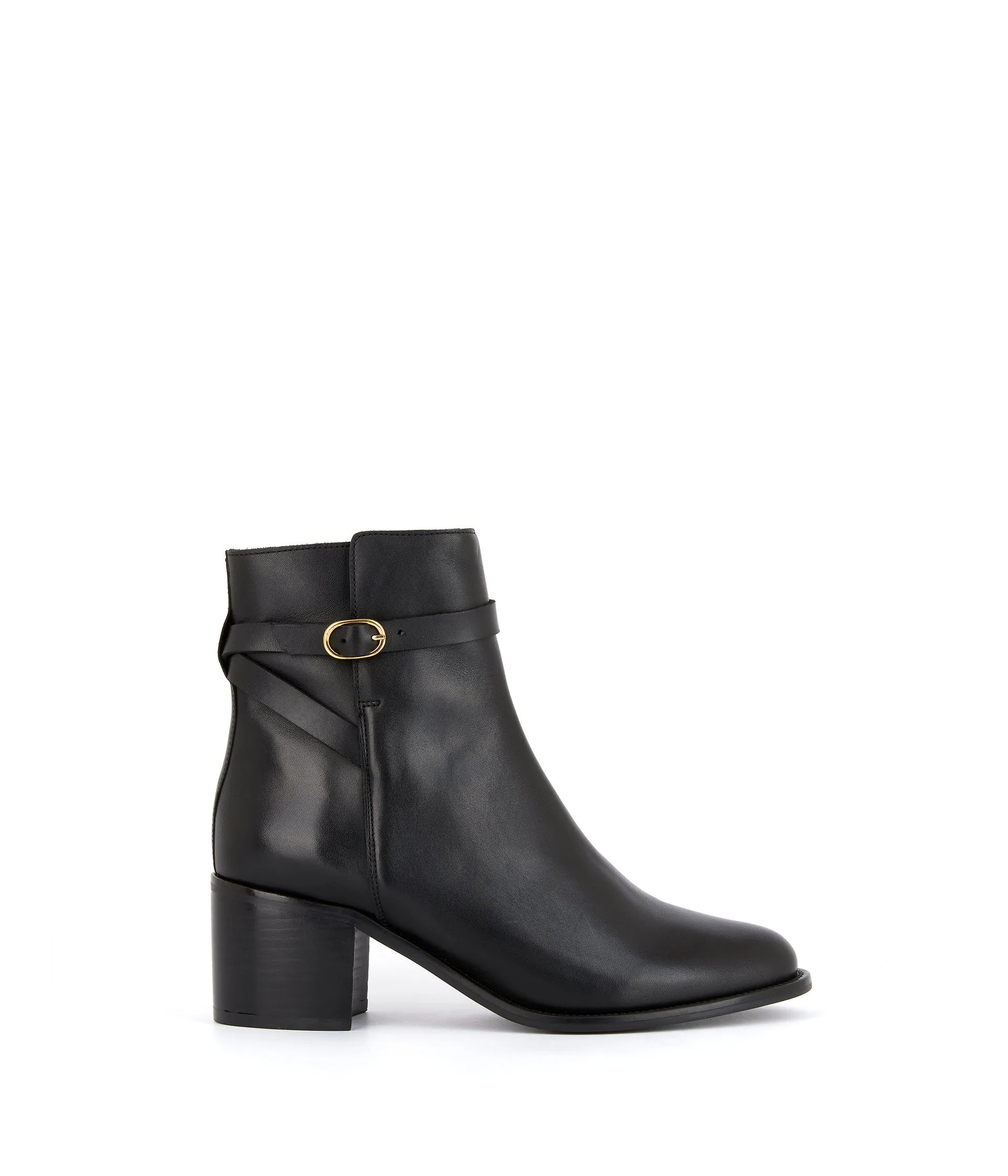 Boots cuir noir Aimeline