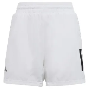 Boys' Club 3-Stripe Tennis Shorts White