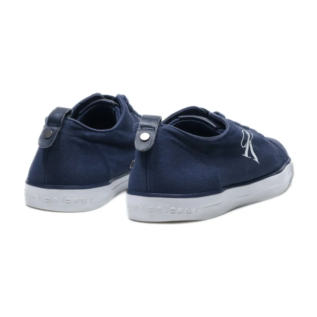 Calvin Klein Low-Top Sneakers Canvas Blue Colour For Men