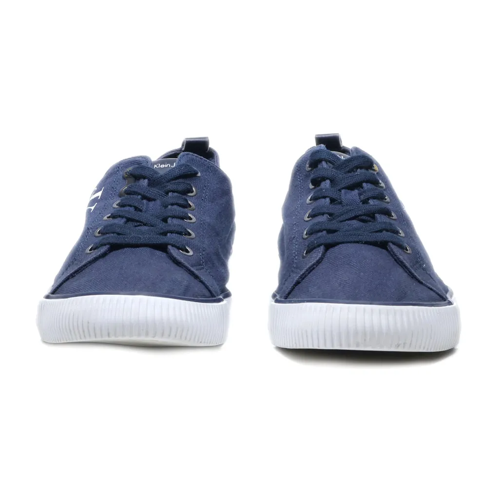 Calvin Klein Low-Top Sneakers Canvas Blue Colour For Men