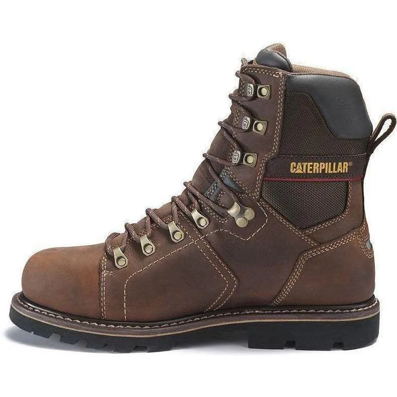 CAT Men's Alaska 2.0 8" Steel Toe TX Ins WP Work Boot Brown P90979