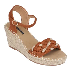 Cati Tan Espadrille Wedge Sandals