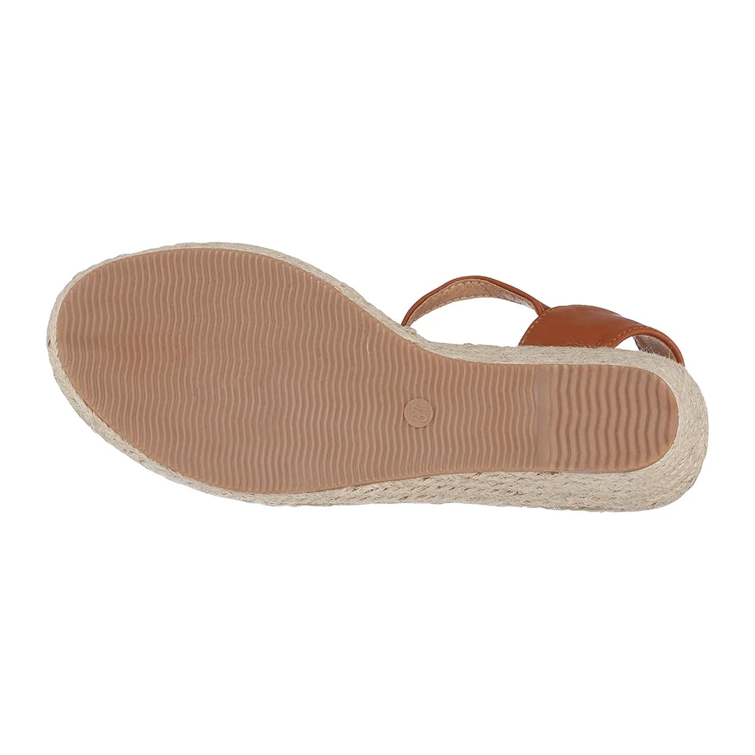 Cati Tan Espadrille Wedge Sandals