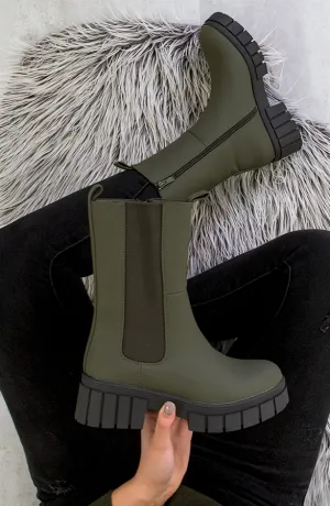 Chelsea Boots Long Army