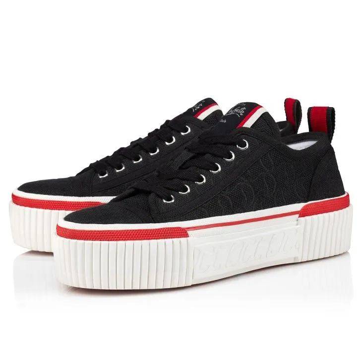 CHRISTIAN LOUBOUTIN 2024 Women's Black Sneakers: Laced up for Style and Comfort