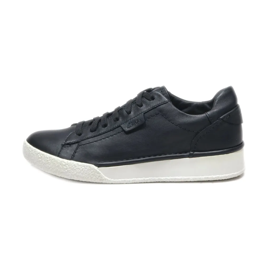 Clarks Craftcup Walk Leather Sneaker Low-Top Sneakers Leather Black Colour For Men