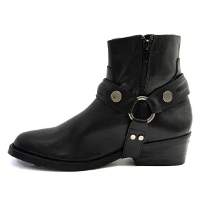 Claudie Pierlot Motorcycle Ankle Boots Leather Black Colour For Women