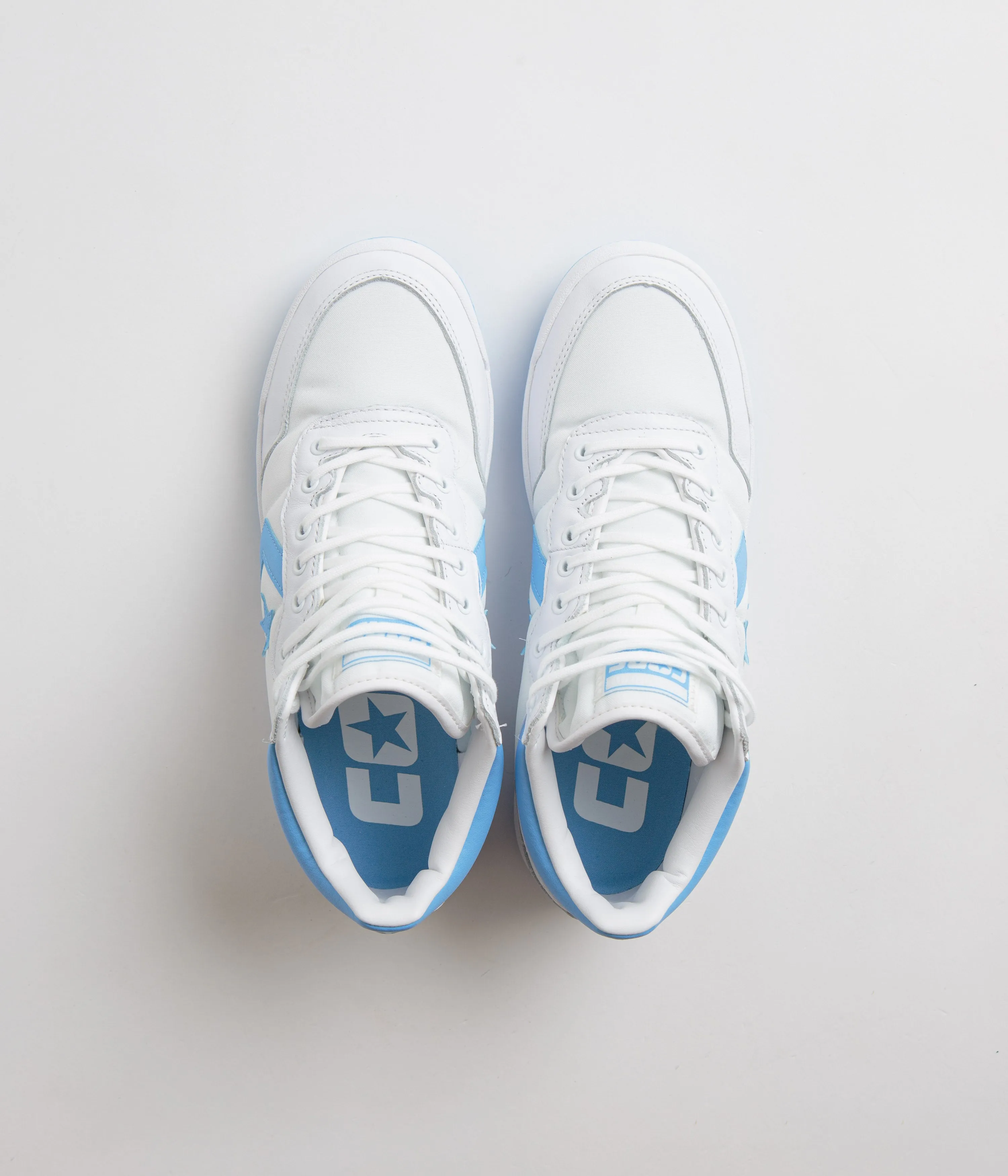 Converse Fastbreak Pro Mid Shoes - White / Light Blue / White