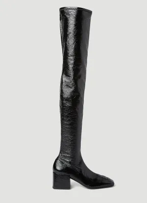 Courrèges Iconic Vinyl Tight Boots