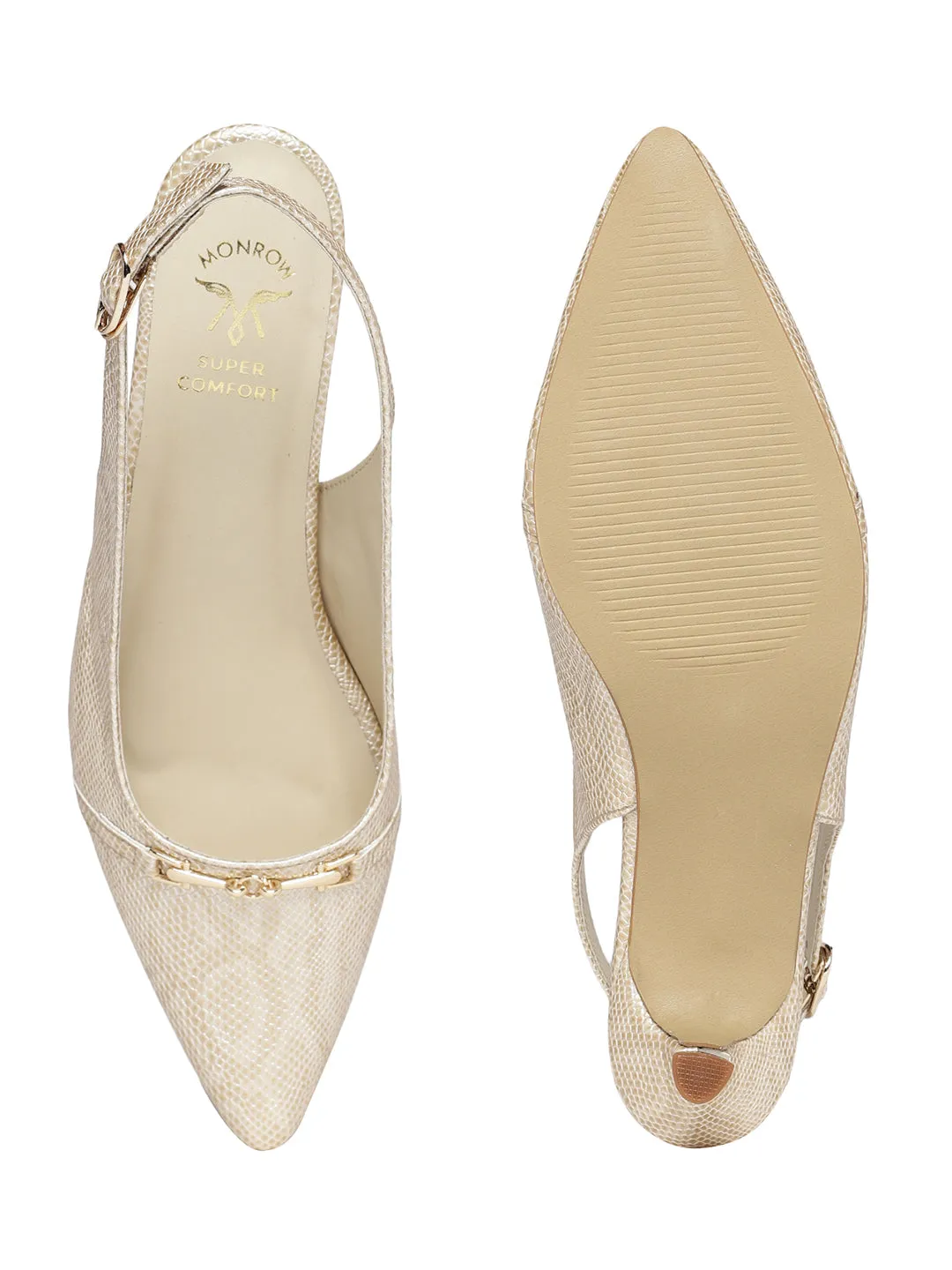 Couture Beige Kitten Heels