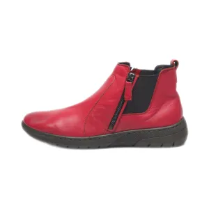 Creazion Babila Ankle Boots Leather Red Colour For Women