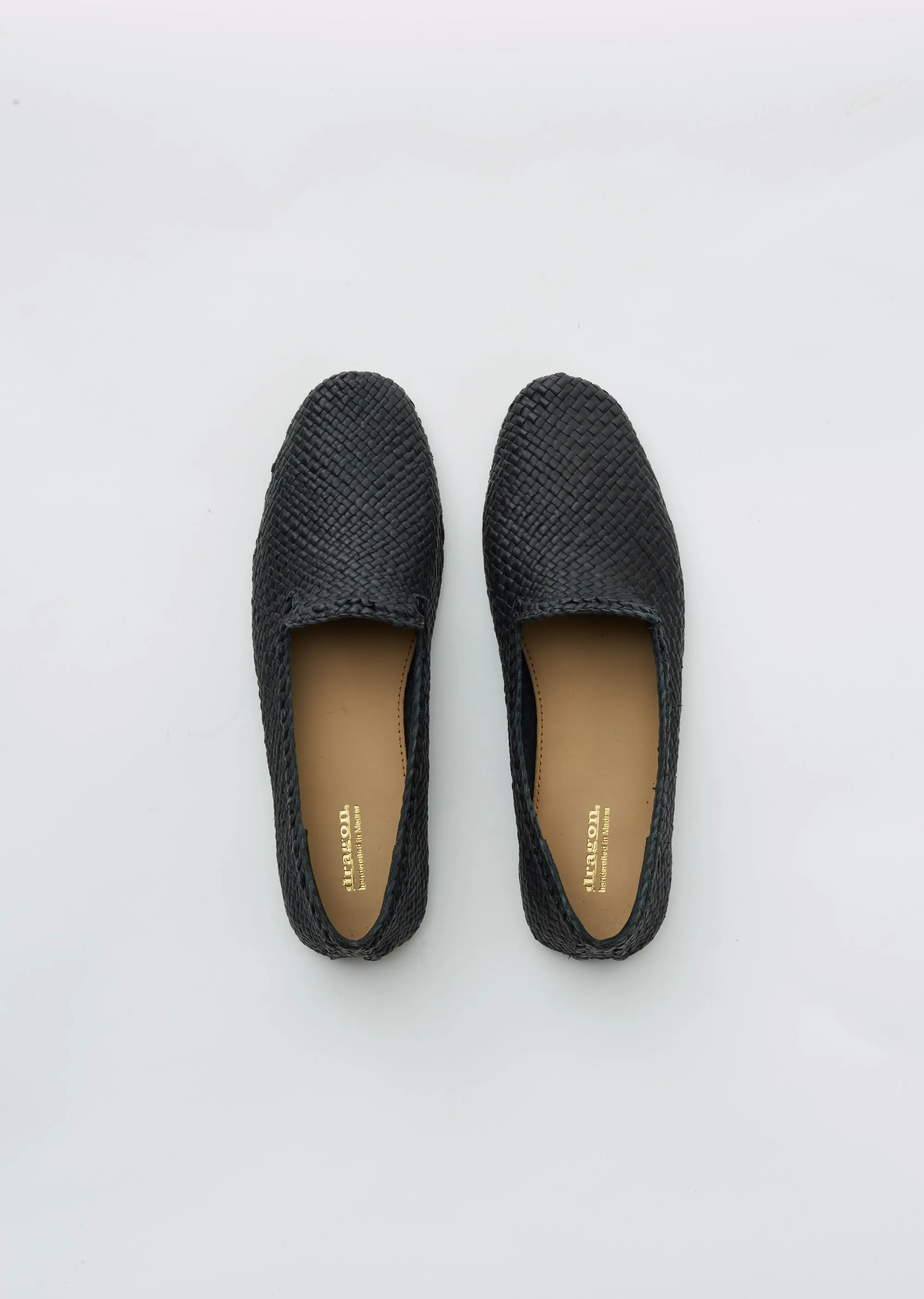 Damas Woven Leather Slippers