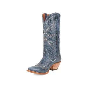 Dan Post Ladies Western Boots Mesa Bucklace Leather - Blue - DP7019