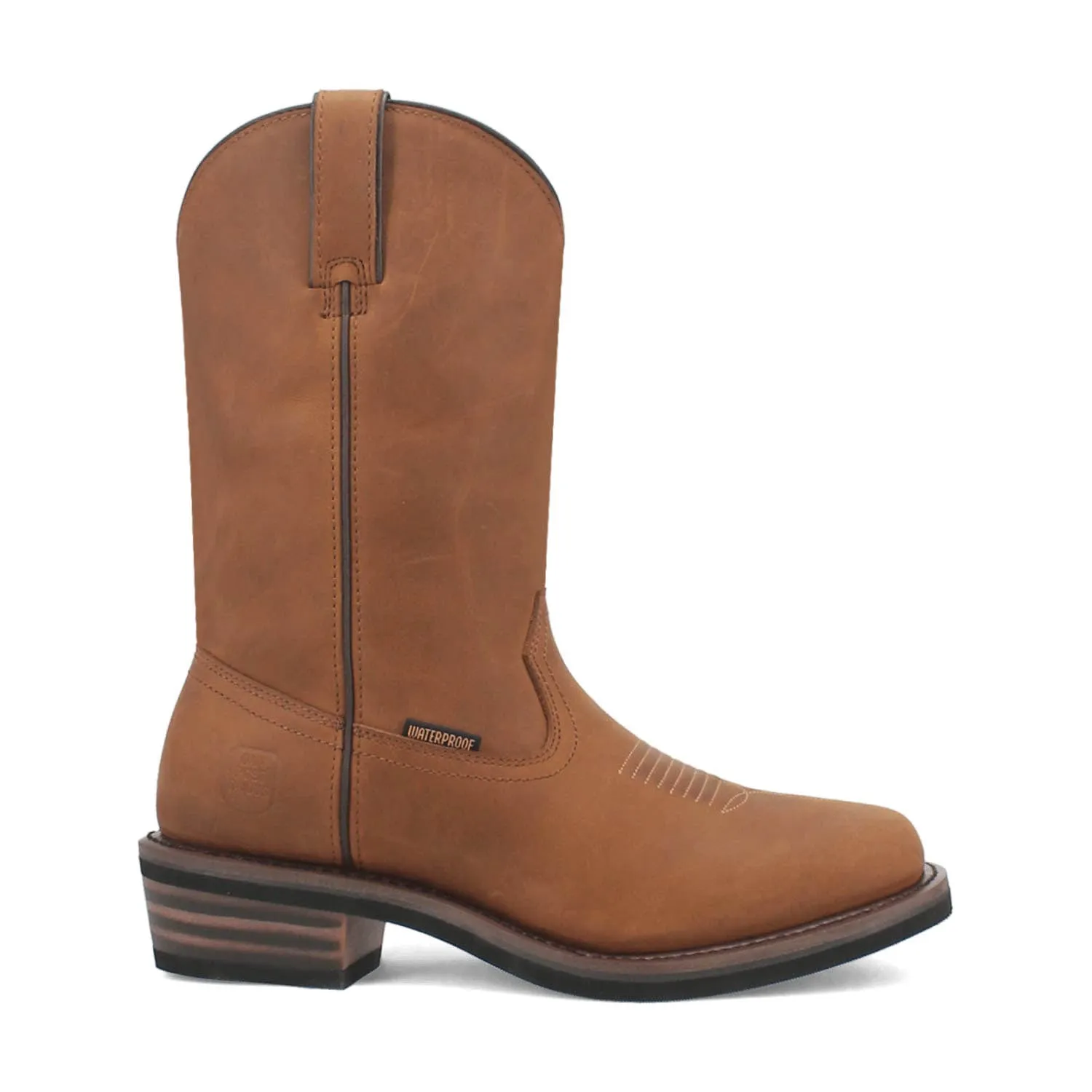 Dan Post Mens Las Cruces Waterproof Brown Leather Work Boots