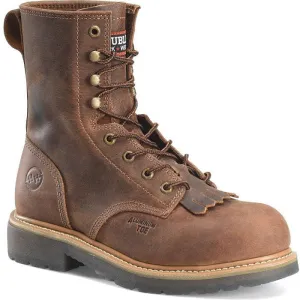 Double H Men's Judge Dice 8" Alloy Toe Lacer Work Boot -Brown- DH4155