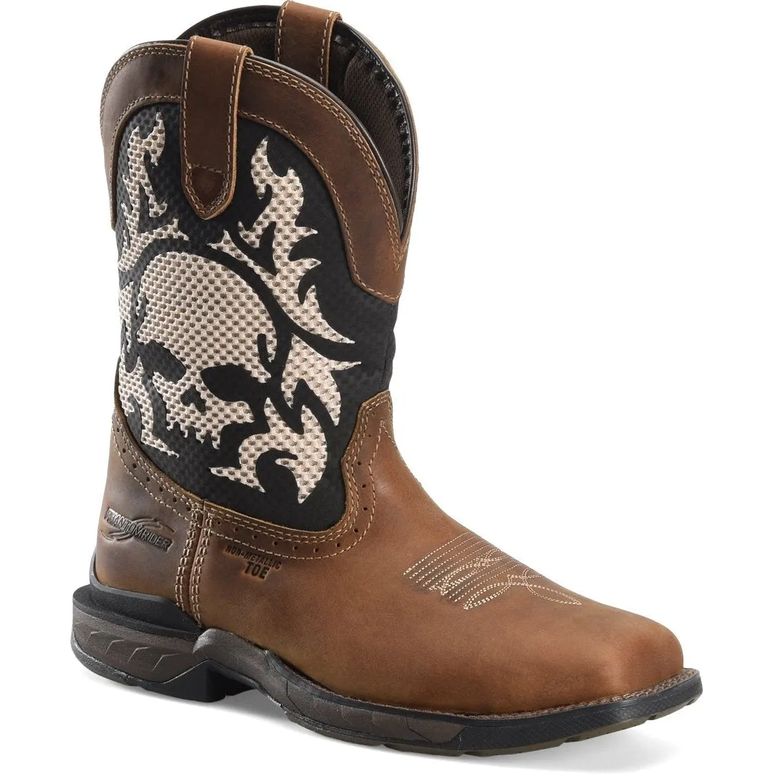 Double H Men's Phantom Rider Witness 11" Comp Toe Roper Work Boot -Brown- DH5388