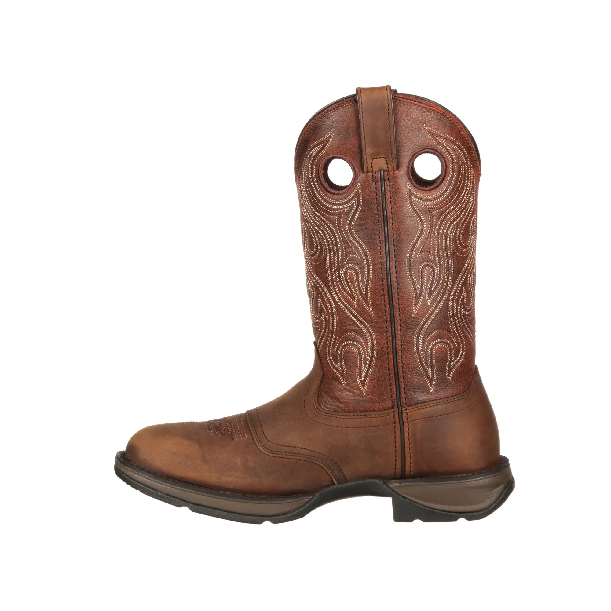 Durango Mens Brown Leather Saddle Western Work Boots