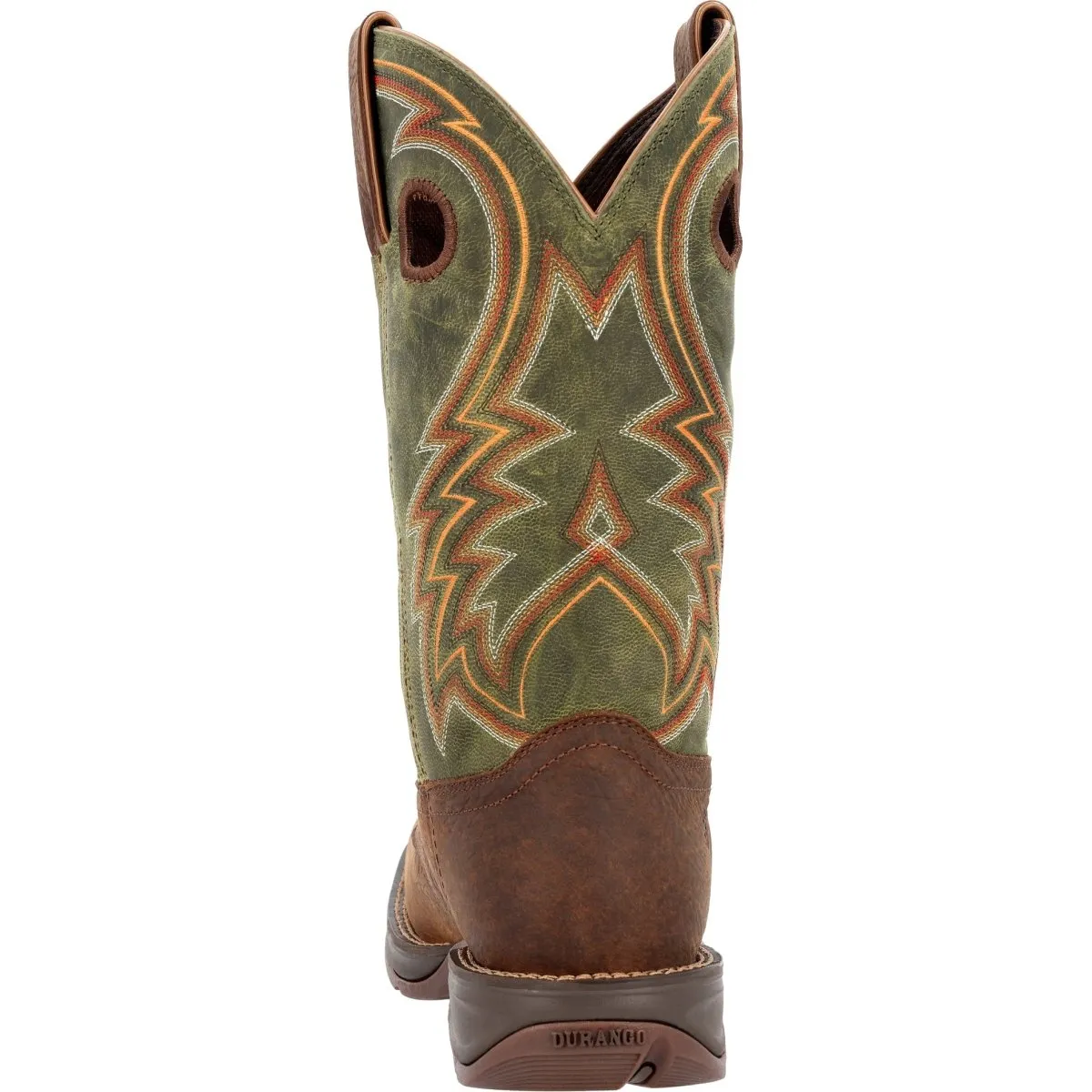 Durango Rebel Men's Western Boots Ddb0390 In Dark Chestnut And Hunter Green