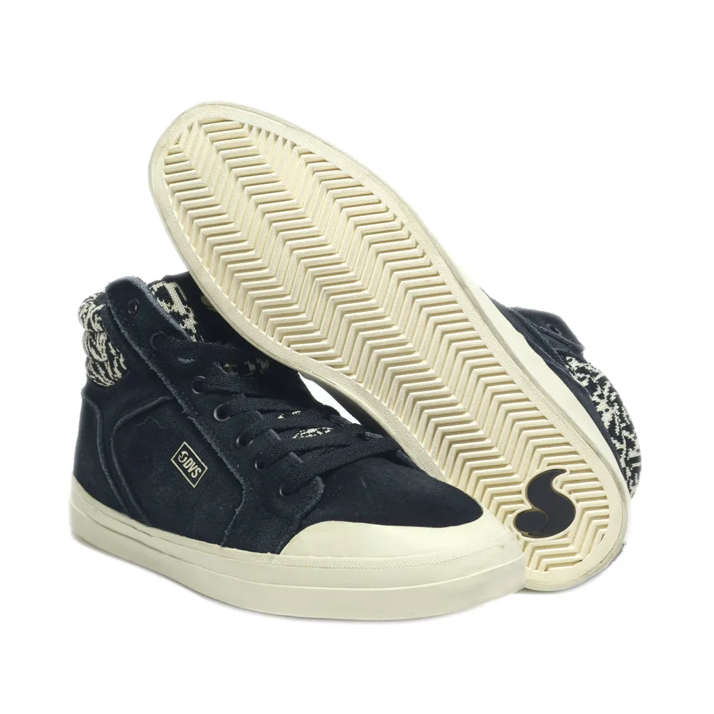 Dvs Sneakers Leather Black Colour For Kids