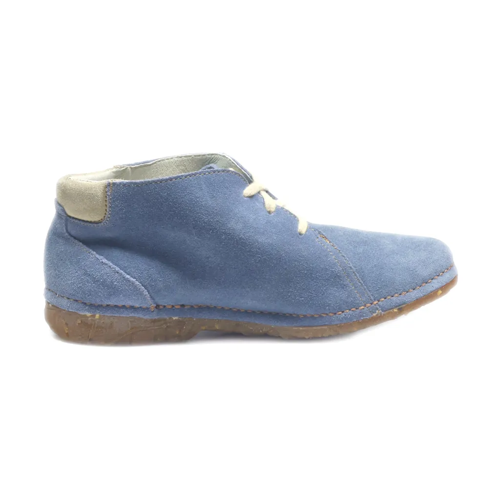 El Naturalista Ankle Boots Suede Blue Colour For Women