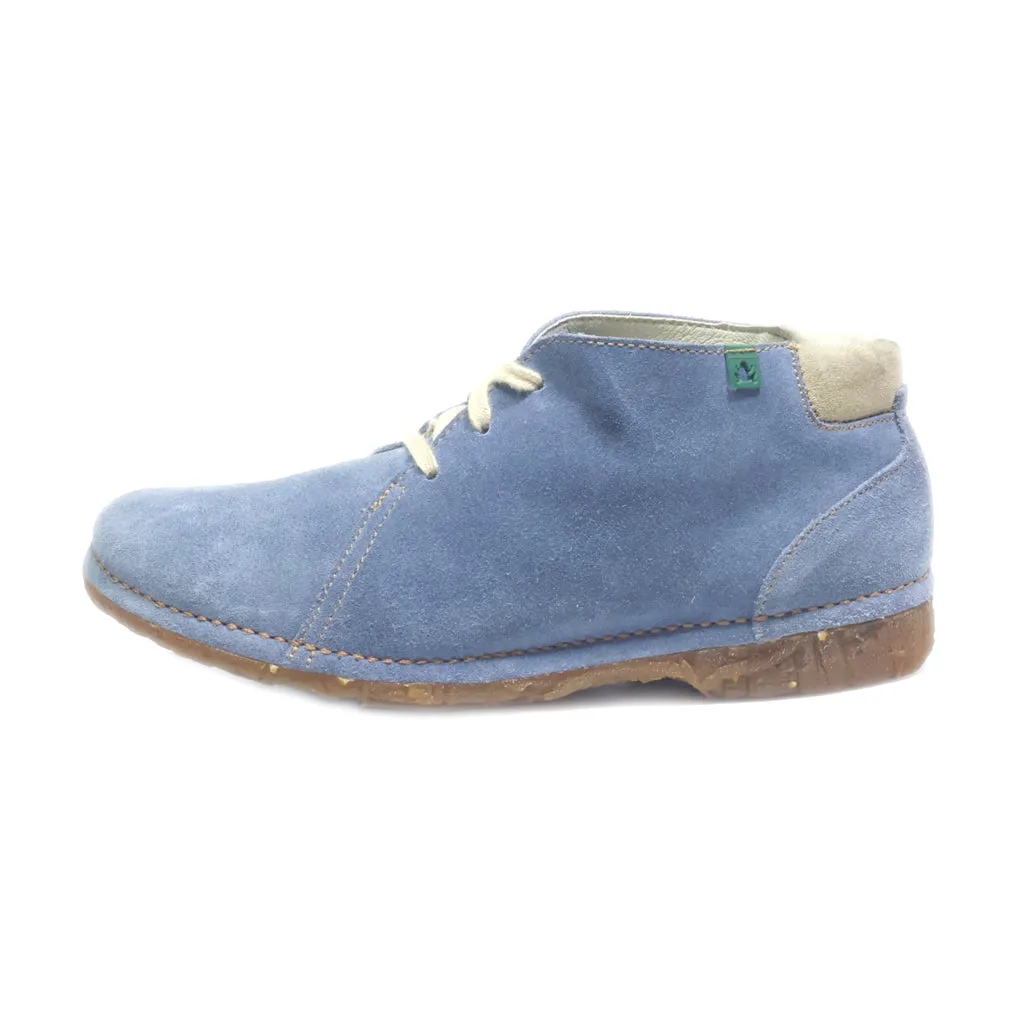 El Naturalista Ankle Boots Suede Blue Colour For Women