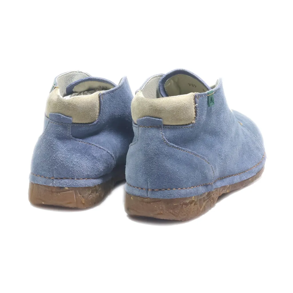 El Naturalista Ankle Boots Suede Blue Colour For Women