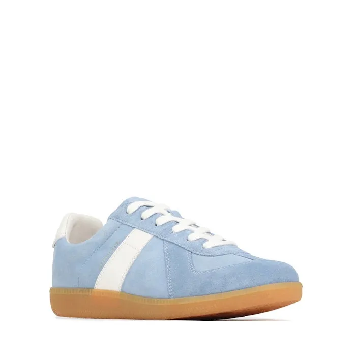 EOS Melbaa Sky Suede Leather Lace Up Trainer