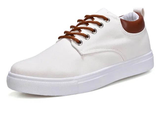 Fashion Lacedup Canvas Men Sneakers